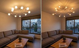 צמוד תקרה נורדי זרועות לבנות - בהזמנה צמוד תקרה נורדי זרועות לבנות - בהזמנה